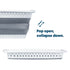 Foldaway Laundry Basket- Grey